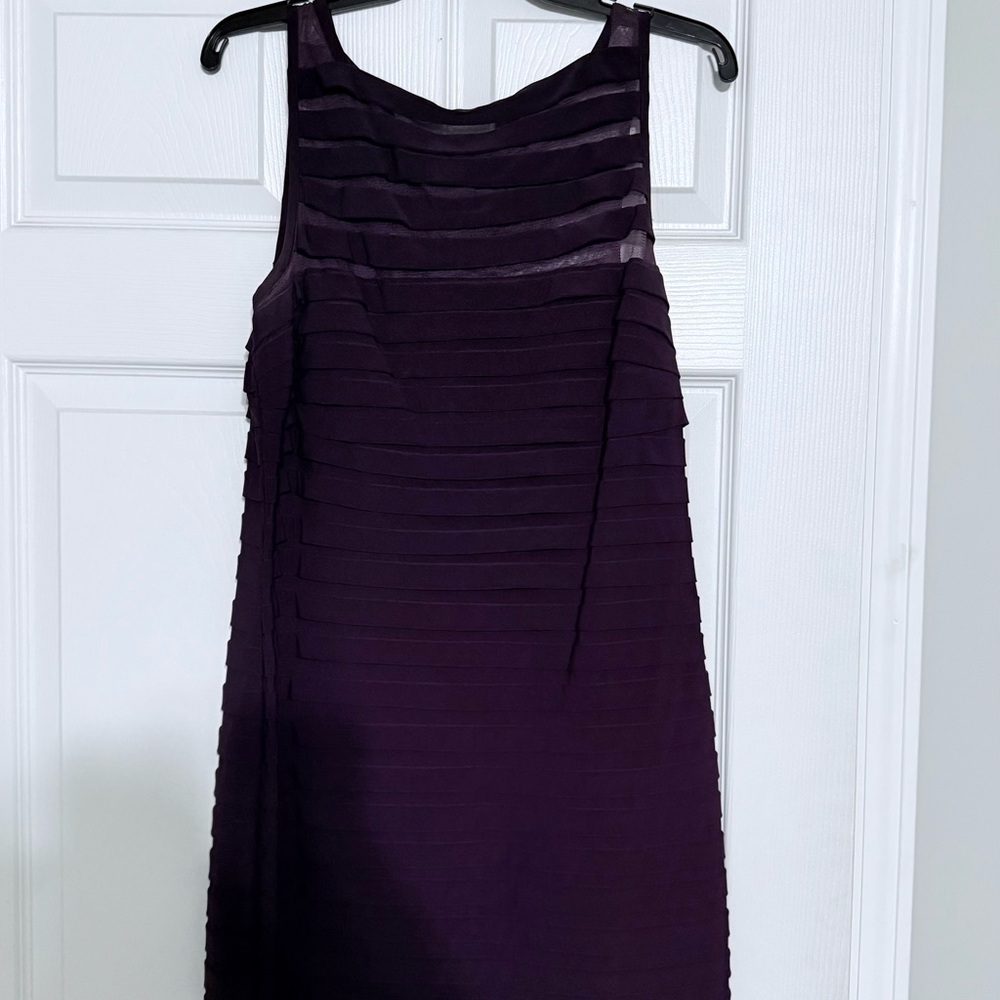 Elegant Purple Sleeveless Dress